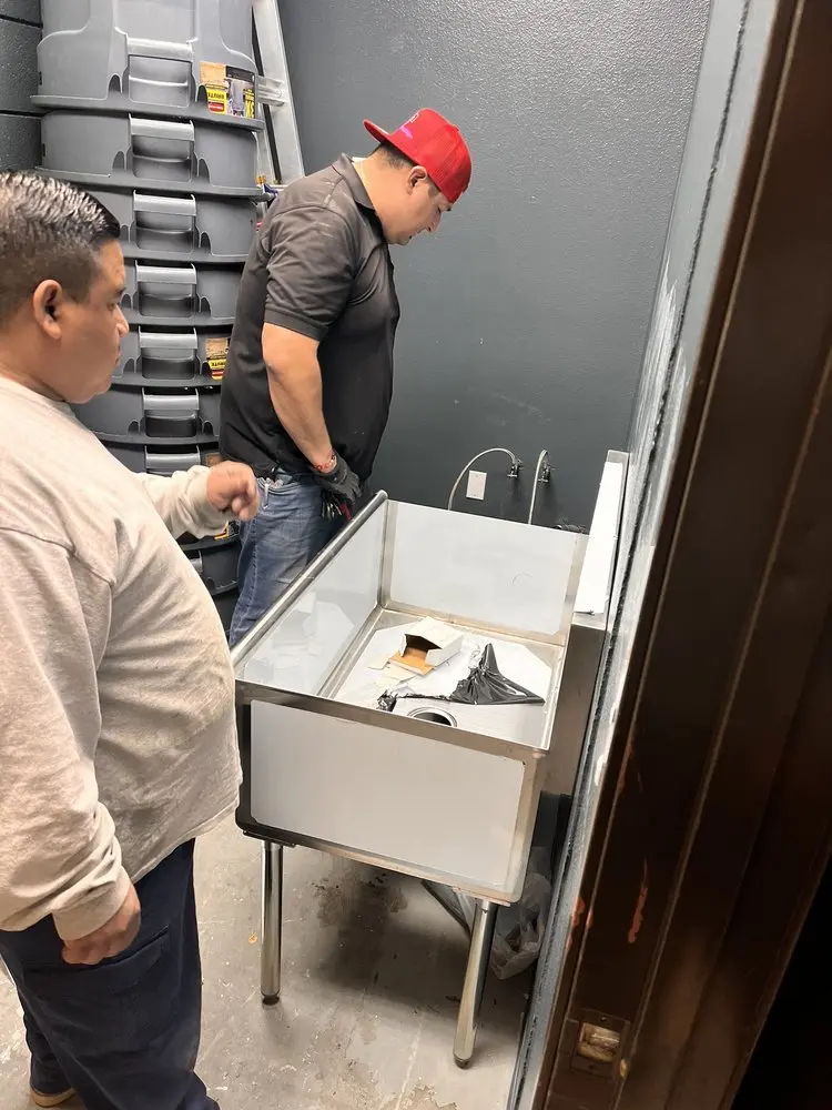Commercial plumbing and sink installation in Lloydville